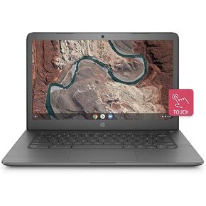 HP Chromebook 14-inch Laptop with 180-Degree Hinge, Full HD Screen, AMD Dual-Core A4-9120 Processor, 4 GB SDRAM, 32 GB eMMC Storage, Chrome OS (14-db0040nr, Chalkboard Gray) in Saudi Arabia