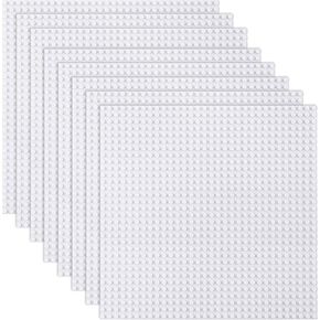 LVHERO 8 Pack Classic Baseplates Building Plates for Building Bricks 100% Compatible with All Major Brands-Baseplate, 10" x 10", Multicolored in Kuwait