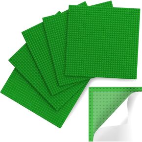 Pokiiulk Classic Baseplates Building Plates-Pack of 10 Large 10" x 10" Building Bricks, Compatible with All Major Brands and Activity Table, Perfect STEM Gift for Builders Age 3+ (Multicolored) in Kuwait