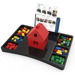 Brick Building Lap Desk with Storage, Baseplate & Instruction Slot in Kuwait
