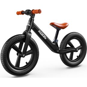 Ridego 14 Inch Balance Bike for Kids 3-6 Year Old,Lightweight Kids Bike with Adjustable Seat, Push Bicycle with Air Rubber Tires，Ride-on Toys Birthday Gift in Saudi Arabia