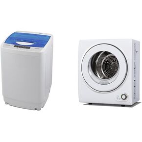 Panda Portable Washing Machine, 10lbs Capacity, 10 Wash Programs, 2 built in rollers/casters, Compact Top Load Cloth Washer, 1.34 Cu.ft in Kuwait