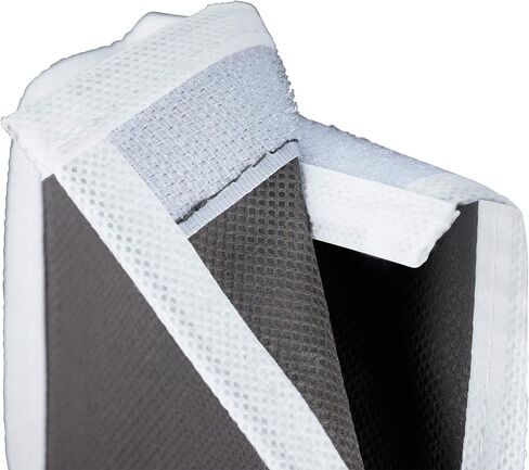 Relaxdays Fabric Hanging Shelves, 6 Compartments with 2 Drawers for the Closet, Foldable, 82 x 14.5 x 30 cm, Anthracite, Fleece in Kuwait