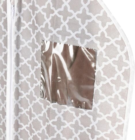 Compactor Madison Dress Cover Bag 60 x 137cm, Taupe/White in Kuwait