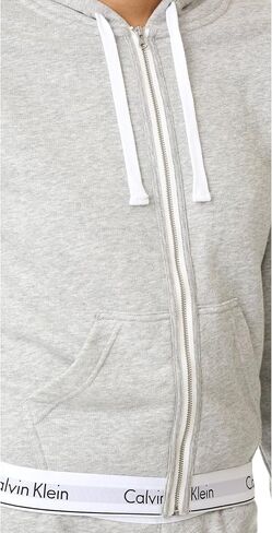 Calvin Klein Women's Modern Cotton Full Zip Hoodie Top in Kuwait