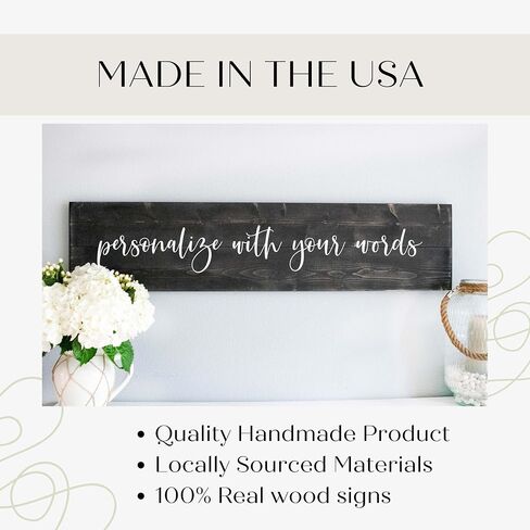Big Family Wooden Sign - Large Farmhouse Rustic Wood Wall Decor in Kuwait