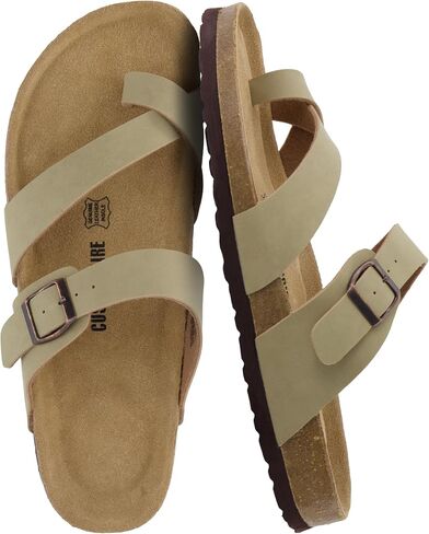 CUSHIONAIRE Men's Luna-M Cork footbed Sandal with +Comfort in Saudi Arabia