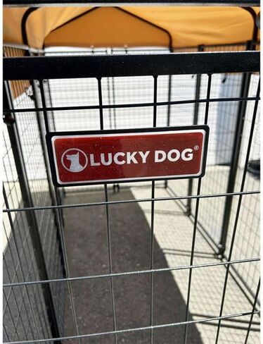 Garden Winds Custom Fit Replacement Canopy Top Cover Compatible with The Lucky Dog CL 60548 8’ x 4’ x 6’ Uptown Welded Pet Dog Kennel Playpen - Upgraded Performance RipLock 350 Fabric - Slate Gray in Kuwait
