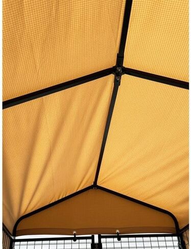 Garden Winds Custom Fit Replacement Canopy Top Cover Compatible with The Lucky Dog CL 60548 8’ x 4’ x 6’ Uptown Welded Pet Dog Kennel Playpen - Upgraded Performance RipLock 350 Fabric - Slate Gray in Kuwait