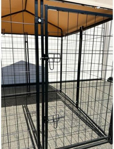 Garden Winds Custom Fit Replacement Canopy Top Cover Compatible with The PawGiant PDK-01 4' x 4' x 4.5' Pet Dog Kennel Playpen Crate - Upgraded Performance RipLock 350 Fabric - Slate Gray in Kuwait