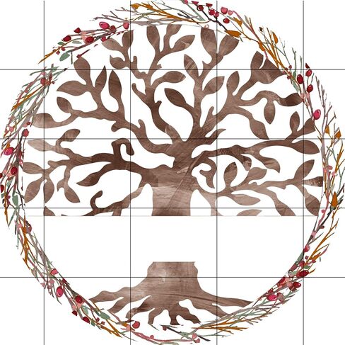 Winter Tree of Life Door Hanger - Personalized, Name Door Hanger, Family Gift, Custom Door Hanger, Wedding Gift, Front Door Hanger, Christmas in Kuwait