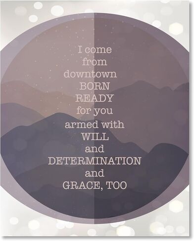 Grace, Too - Print Wall Art Inspired Lyrics Music Quote Illustration Abstract Artwork (14"L x 11"W, Print - Unframed) in Saudi Arabia