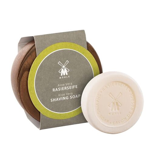 MÜHLE Wooden Bowl with Shaving Soap | Sandalwood | 65 Grams | Shave Soap for Men | Steamed Ash Shaving Bowl | Rich & Light Soap Formula | Nurturing Shave Soap Lather in Kuwait