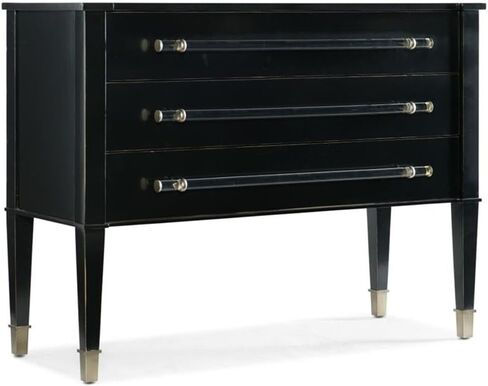 Hooker Furniture Melange Rowan 3 Drawer Accent Chest in Black in Saudi Arabia