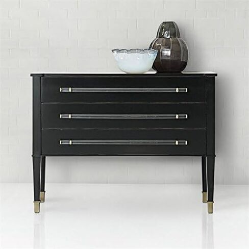 Hooker Furniture Melange Rowan 3 Drawer Accent Chest in Black in Saudi Arabia