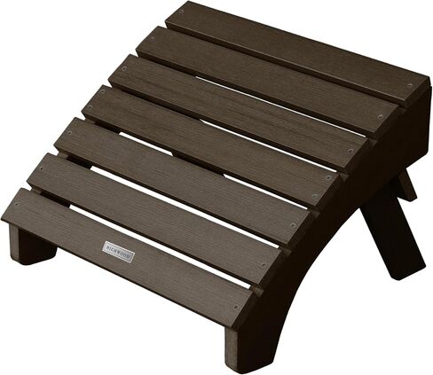 highwood AD-OTL1-WBR Adirondack Folding Ottoman, Woodland Gray in Kuwait