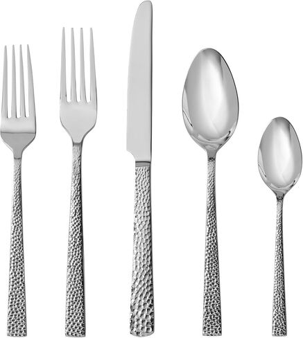 Fortessa Nomad 18/0 Stainless Steel, 60 Piece Flatware Set (Service for 12), Silver in Kuwait
