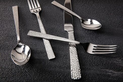 Fortessa Nomad 18/0 Stainless Steel, 60 Piece Flatware Set (Service for 12), Silver in Kuwait