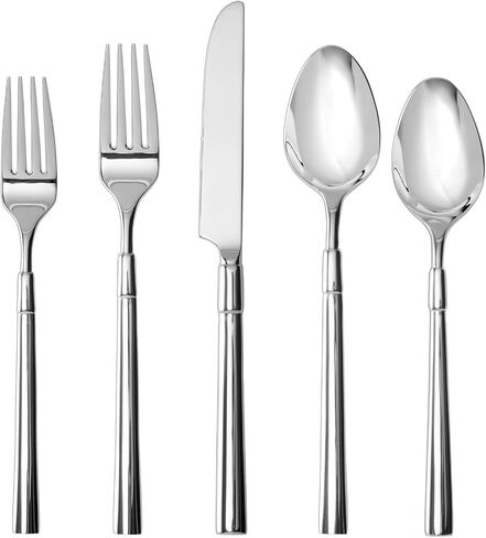 Fortessa Lloyd 18/10 Stainless Steel, 40 Piece Flatware Set (Service for 8), Silver in Kuwait