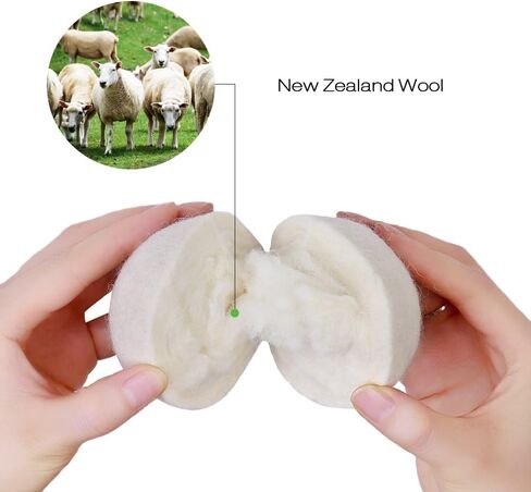 Raffaelo Wool Dryer Balls XL Reusable Natural Fabric Softener, Set of 6 in Saudi Arabia
