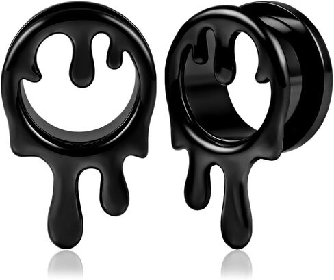 DOEARKO 2PCS Ear Gauges Cool Bat Saddle Ear Plugs Tunnels 316 Stainless Steel Hypoallergenic Earrings Gauges for Ears Expander Body Piercing Jewelry in Kuwait