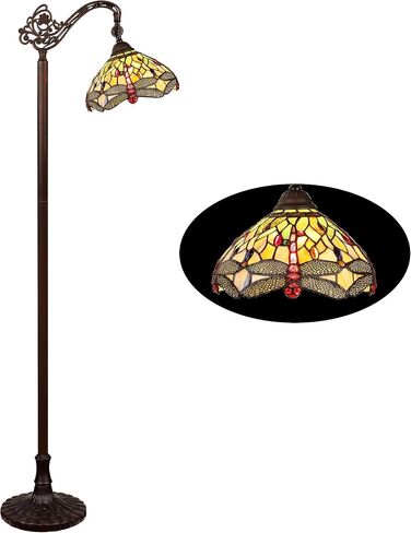 Chloe Lighting ANISOPTERA Purity 1 Light Antique Dark Bronze Finish Reading Floor Lamp 11" Shade in Saudi Arabia