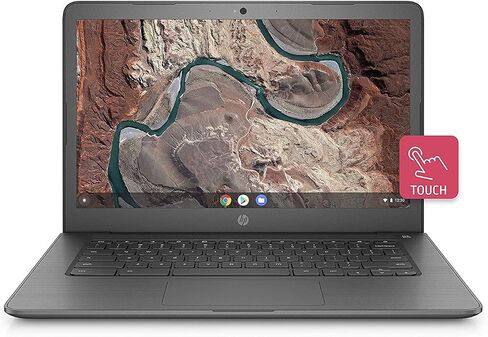 HP Chromebook 14-inch Laptop with 180-Degree Hinge, Full HD Screen, AMD Dual-Core A4-9120 Processor, 4 GB SDRAM, 32 GB eMMC Storage, Chrome OS (14-db0040nr, Chalkboard Gray) in Kuwait
