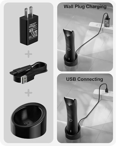 Replacement for MANSCAPED Charging Dock with AC Adapter for MANSCAPED Lawn Mower 3.0 & 2.0 Electric Groin Hair Trimmer, The Weed Whacker Nose and Ear Hair Trimmer in Kuwait