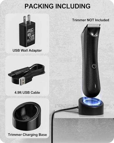 Replacement for MANSCAPED Charging Dock with AC Adapter for MANSCAPED Lawn Mower 3.0 & 2.0 Electric Groin Hair Trimmer, The Weed Whacker Nose and Ear Hair Trimmer in Kuwait
