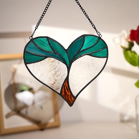 BOXCASA Tree of Life Stained Glass Suncatcher Window Hanging Gift for Women in Saudi Arabia