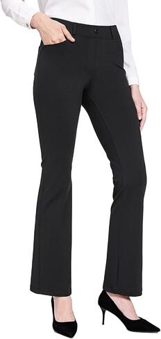 baleaf Womens Dress Pants 29"/31" Yoga Work Pants Straight Leg/Bootcut Pull On Slacks Business Casual Office Pockets in Kuwait