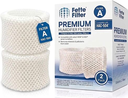 Fette Filter - Humidifier Wicking Filters Compatible with Honeywell HAC-504AW, Filter A for Models HAC-504 (Pack of 2) in Saudi Arabia