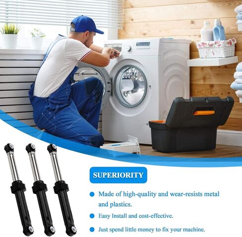 383EER3001G 4901ER2003A ممتص صدمات الغسالة (OEM) لغسالة LG - 3 عبوات - ضمان لمدة عامين. استبدال الجزء # 383EER3001F،383EER3001H،383EER3001J in Kuwait