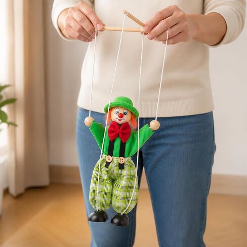 Green Marionette Puppets, Classic String Puppet for Adults, Stage Art Performance Prop in Kuwait
