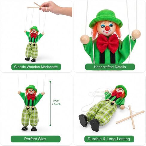 Green Marionette Puppets, Classic String Puppet for Adults, Stage Art Performance Prop in Kuwait