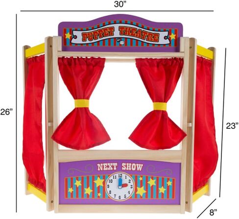 HEY! PLAY! Puppet Theater for Kids, 30" x 26" in Kuwait