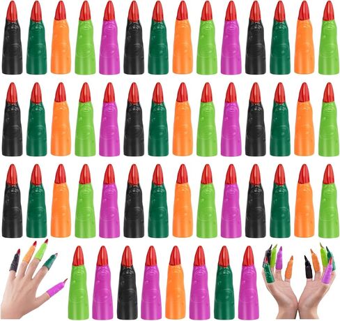 50 Pcs Witch Fingers Multicolor Finger Pointers for Reading in Kuwait