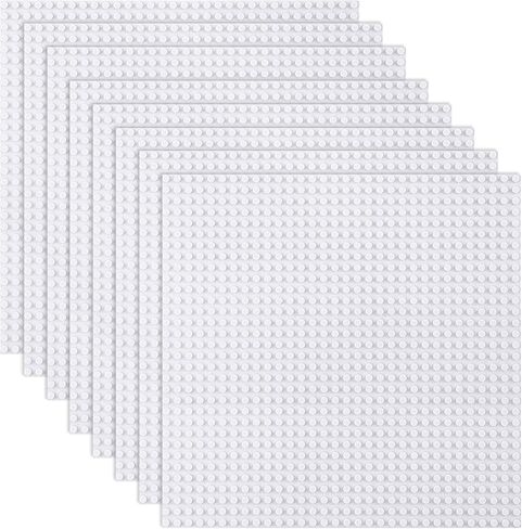 LVHERO 8 Pack Classic Baseplates Building Plates for Building Bricks 100% Compatible with All Major Brands-Baseplate, 10" x 10", Multicolored in Kuwait