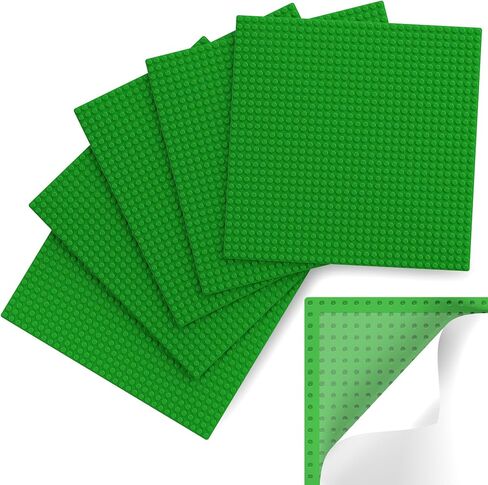 Pokiiulk Classic Baseplates Building Plates-Pack of 10 Large 10" x 10" Building Bricks, Compatible with All Major Brands and Activity Table, Perfect STEM Gift for Builders Age 3+ (Multicolored) in Kuwait