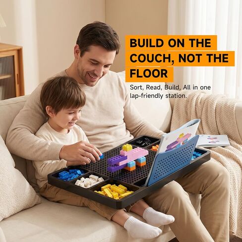Brick Building Lap Desk with Storage, Baseplate & Instruction Slot in Kuwait