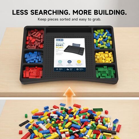 Brick Building Lap Desk with Storage, Baseplate & Instruction Slot in Kuwait