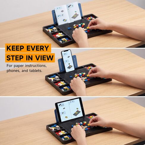 Brick Building Lap Desk with Storage, Baseplate & Instruction Slot in Kuwait
