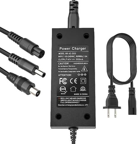 EVAPLUS 42V 2A Fast Charger for 36V Lithium Battery, SGS Safe in Kuwait