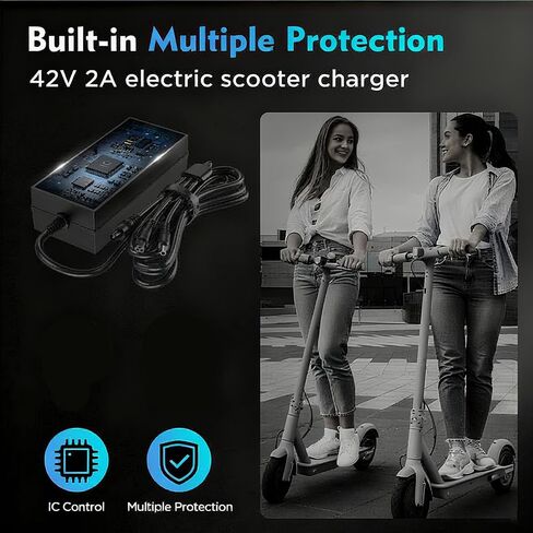 EVAPLUS 42V 2A Fast Charger for 36V Lithium Battery, SGS Safe in Kuwait