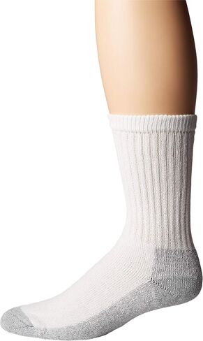 Wigwam At Work Crew 3-Pack S1221 Sock, White/Sweatshirt Grey Lt - XL in Kuwait