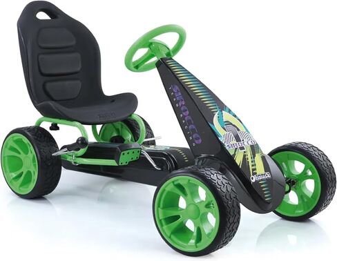 hauck Sirocco Go-Kart Kids Pedal Racing Cart w/ Low Profile Rubber Wheels & Ergonomic Seat in Saudi Arabia