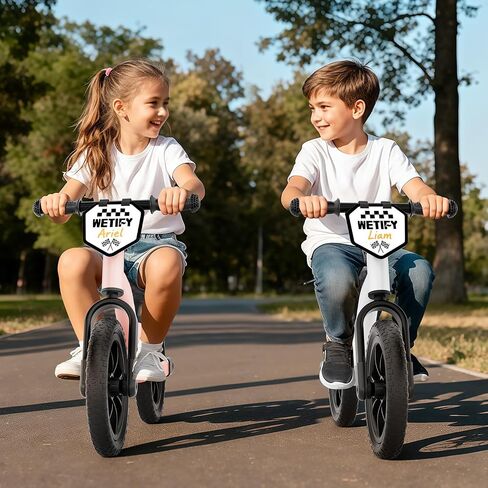 WETIFY Balance Bike 2 Year Old, 2-5 Year Old Toddler Balance Bike, No Pedal Bikes with Adjustable Handlebar & Seat, 2 3 4 5 Year Old Boyds Girls Birthday Gifts Toys in Kuwait