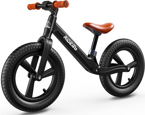 Ridego 14 Inch Balance Bike for Kids 3-6 Year Old,Lightweight Kids Bike with Adjustable Seat, Push Bicycle with Air Rubber Tires，Ride-on Toys Birthday Gift in Saudi Arabia