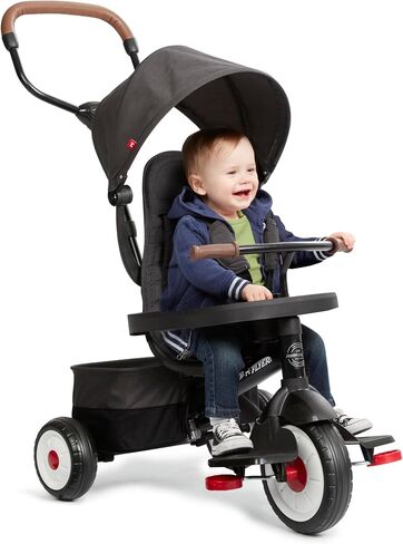 Radio Flyer City 4-in-1 Stroll 'N Trike, for Riders 1-5 Years Old, Black in Saudi Arabia