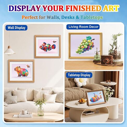 Xuoent Brain Games Sticker by Number, 4-Pack Sticker Activity Books in Kuwait